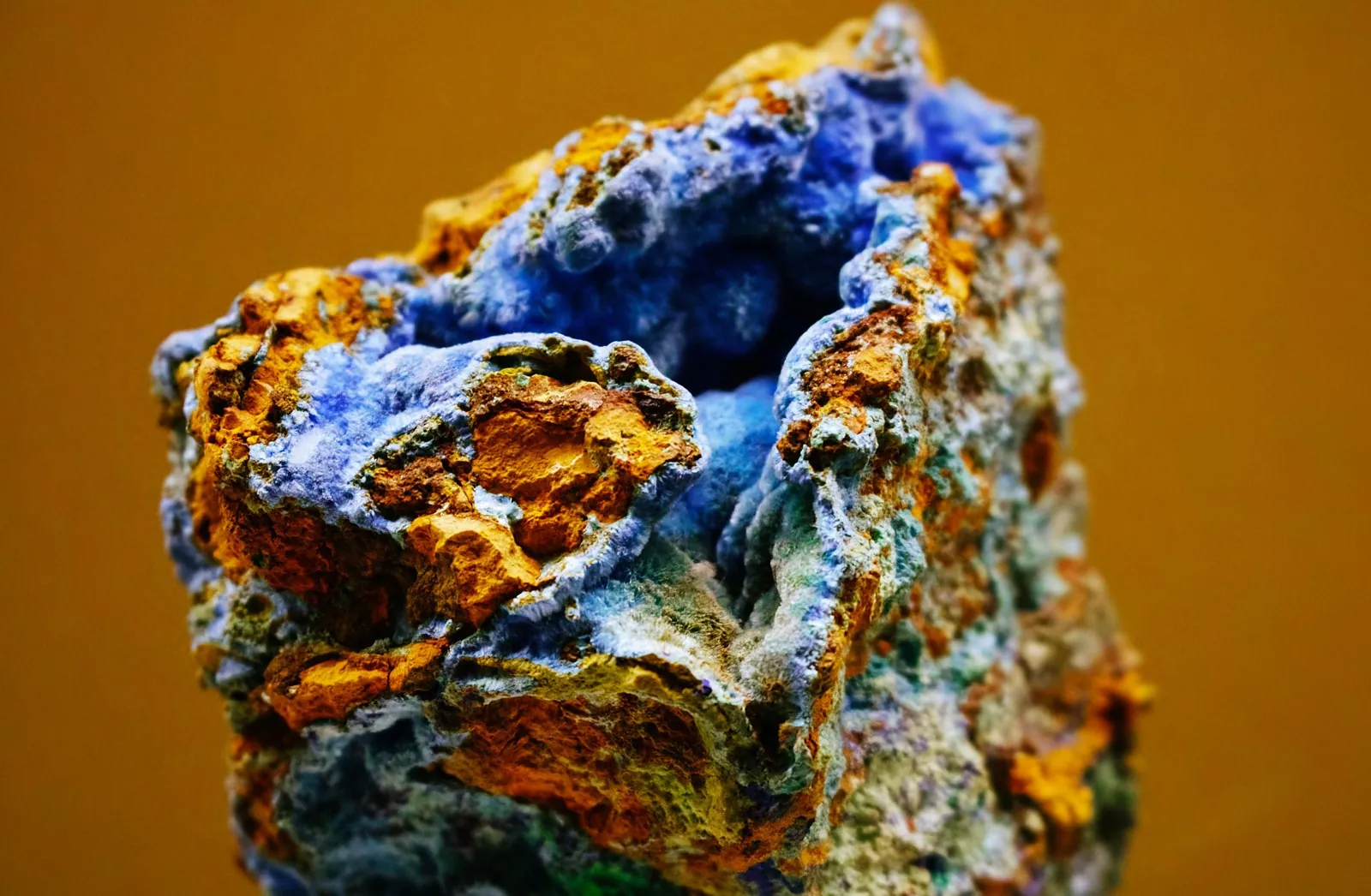 Copper bearing mineral specimen