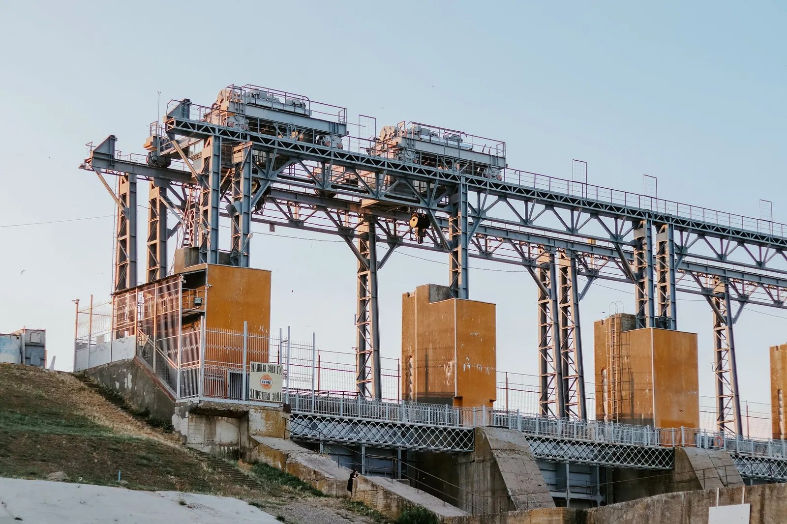 Industrial conveyor and processing structure, library photograph