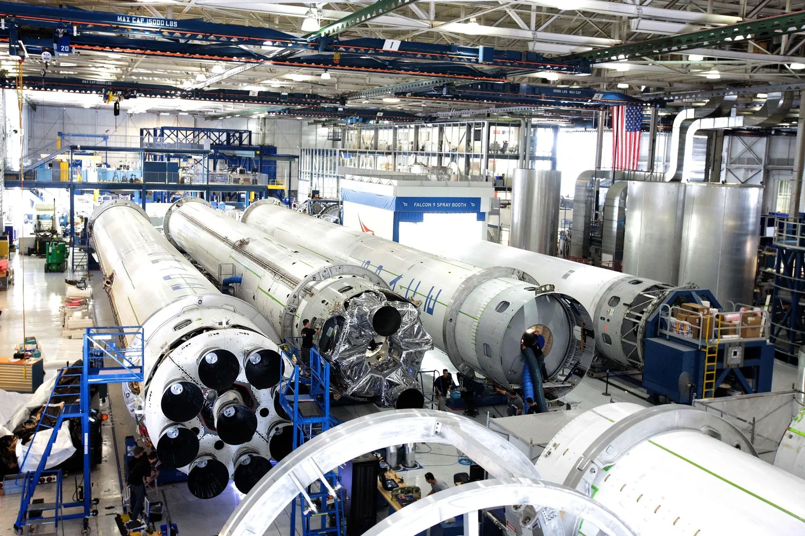 Interior of a metals processing plant, library photograph