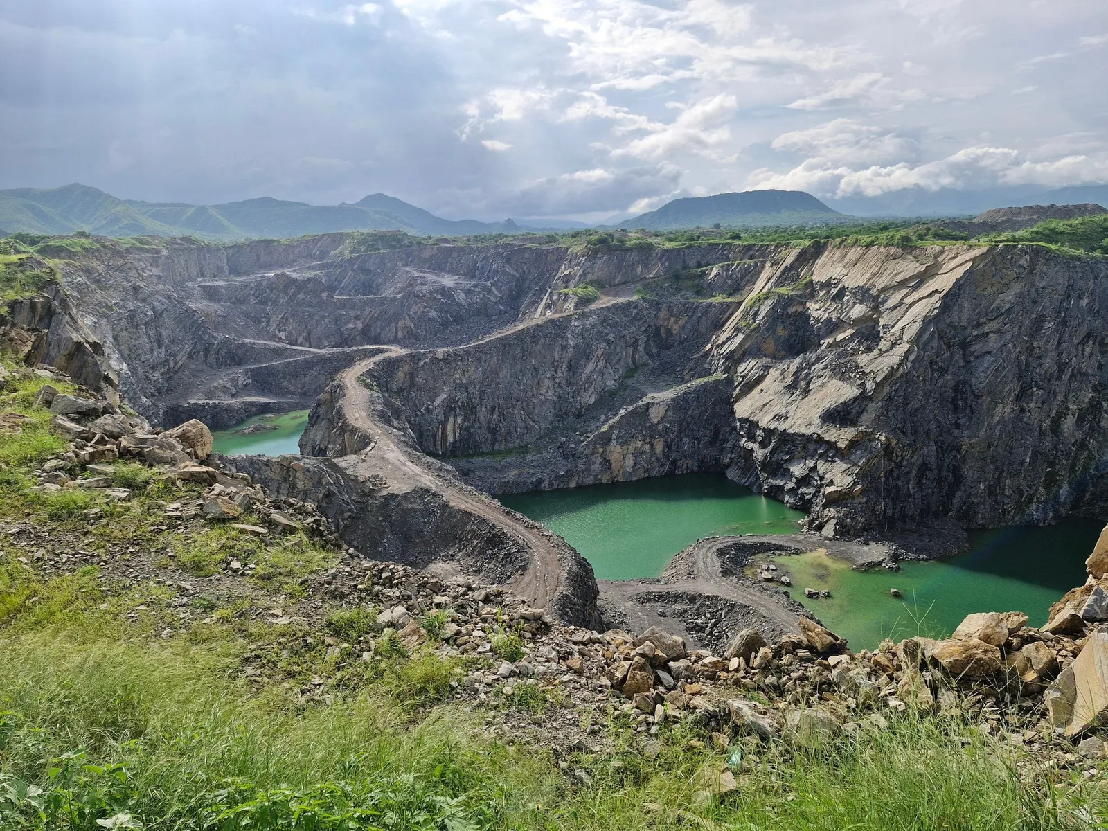 Former quarry with water, library photograph