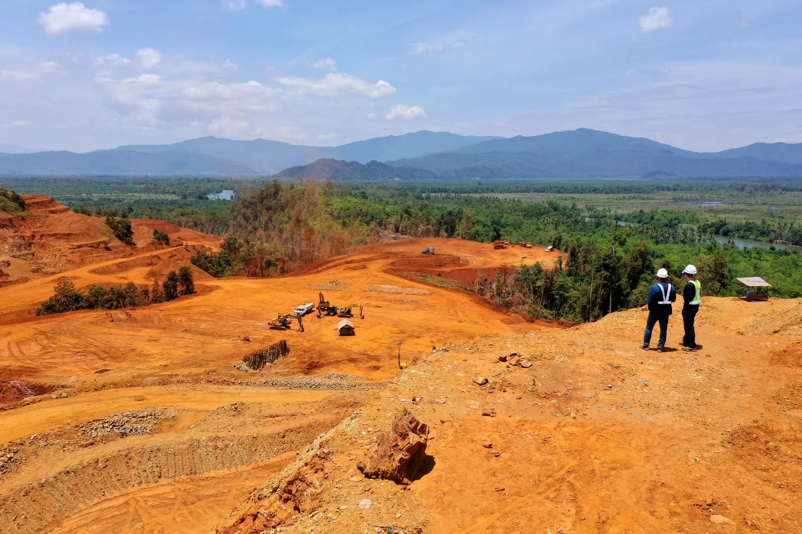 Ground being assessed on an exploration site
